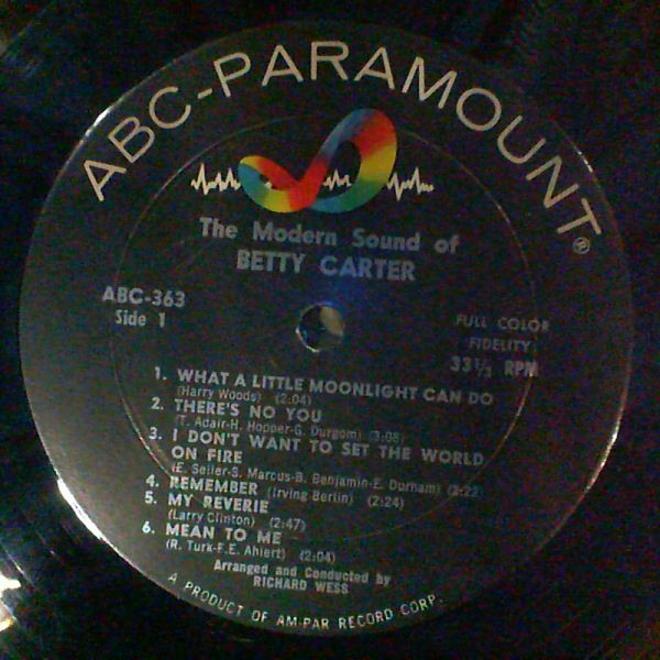 Betty Carter — The Modern Sound Of Betty Carter