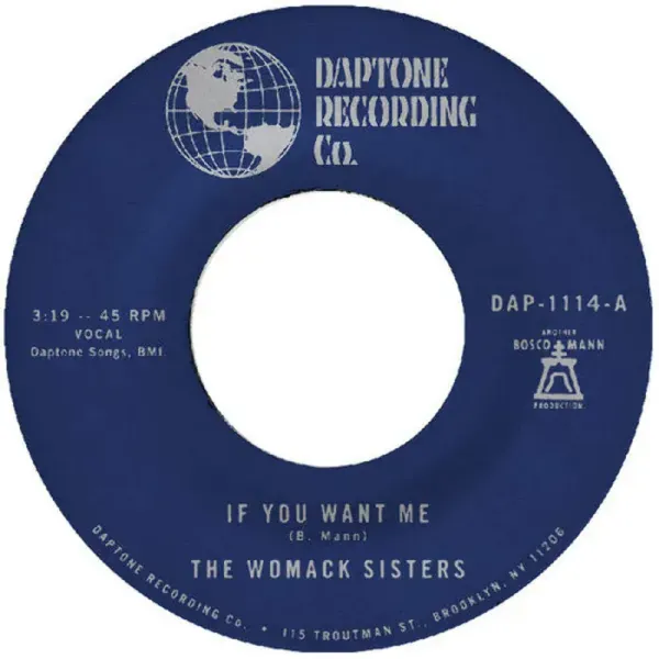 The Womack Sisters — If You Want Me / I Just Don't Want You (To Say Goodbye) Релиз 2025