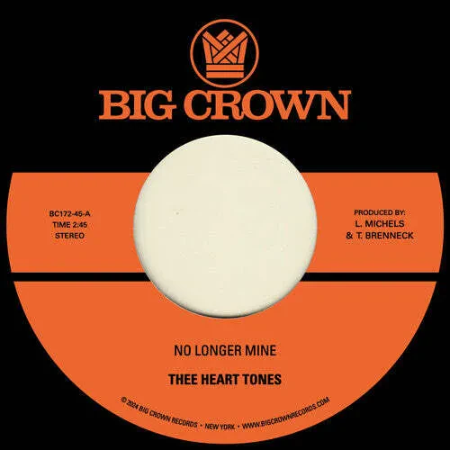 Thee Heart Tones — No Longer Mine / Cry My Tears Away Релиз 2024