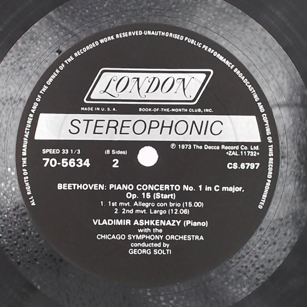 Ashkenazy Vladimir / Chicago Symphony Orchestra (cond. Solti Sir Georg) — Beethoven - Five Piano Concertos