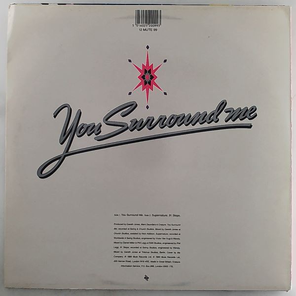 Erasure — You Surround Me (Syrinx Mix) / Supernature / 91 Steps (+24 Mix)