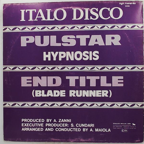 Hypnosis (Hipnosis) — Pulstar / End Title (Blade Runner)