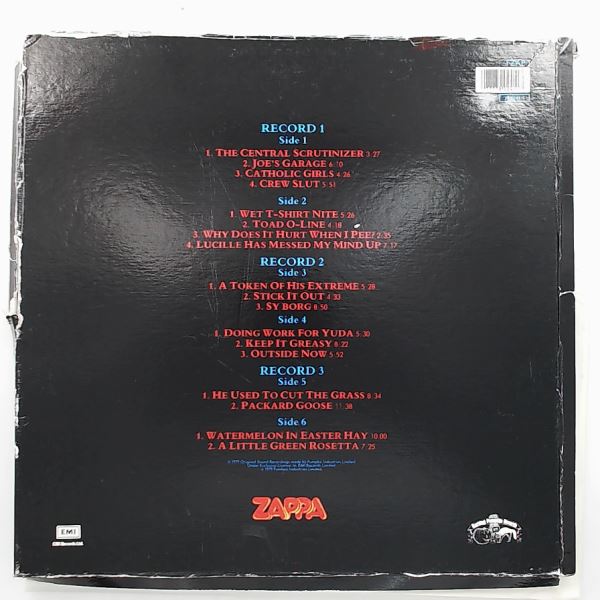 Zappa Frank — Joe's Garage Acts 1, 2, & 3