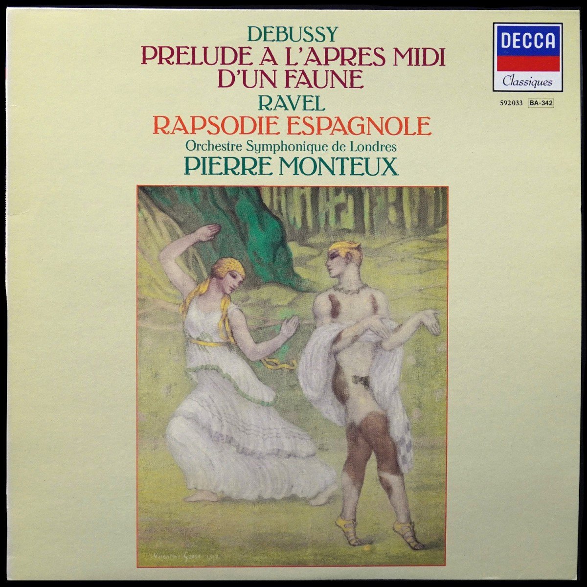 Pierre Monteux / London Symphony Orchestra — Debussy / Ravel: Prelude A L'apres Midi D'un Faune / Rapsodie Espagnole
