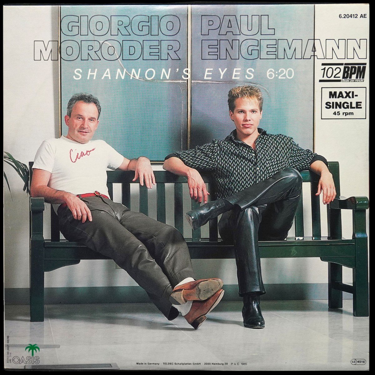 Giorgio Moroder / Paul Engemann — Shannon's Eyes (макси сингл, цветной винил)