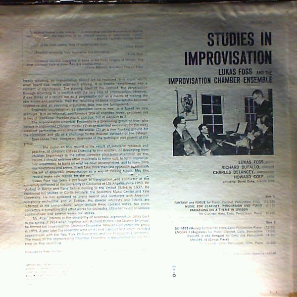 Foss Lukas — Studies in Improvisation