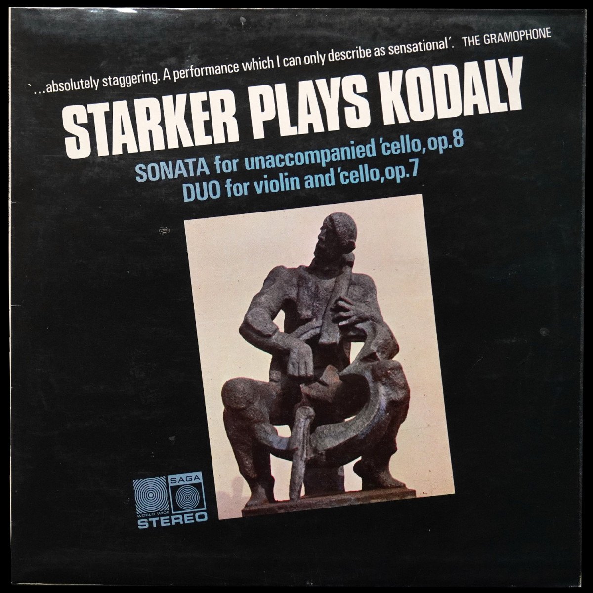Janos Starker — Kodaly: Sonata For Unaccompanied 'Cello, Op. 8 / Duo For Violin And 'Cello, Op. 7