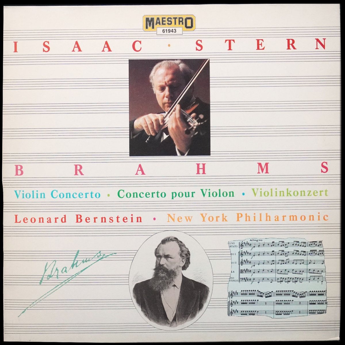 Isaac Stern — Brahms: Violin Concerto - Concerto Pour Violon - Violinkonzert