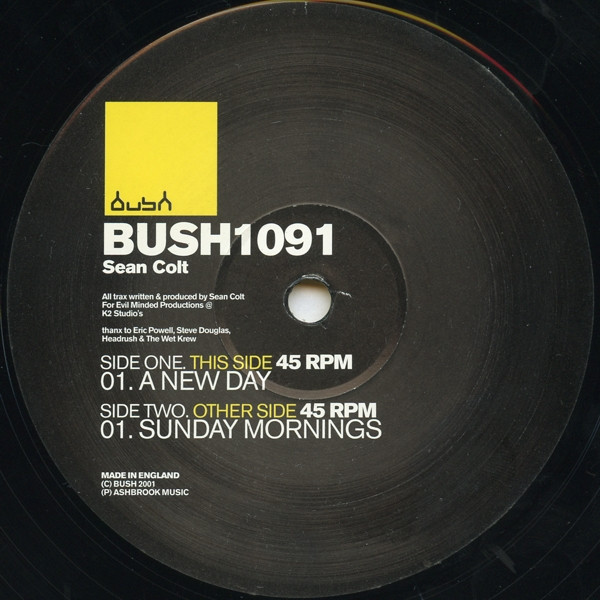 Sean Colt — A New Day / Sunday Mornings