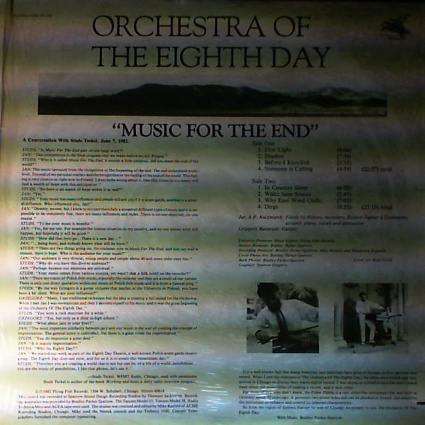 Orchestra Of The Eighth Day — Music For The End