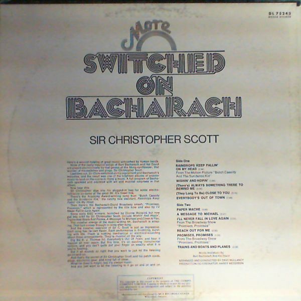 Scott Christopher — More Switched On Bacharach