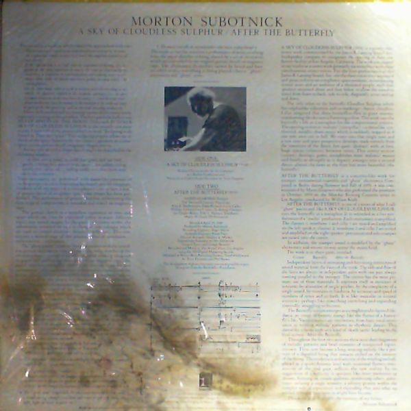 Subotnick Morton — A sky of cloudless sulphur/ after the butterfly
