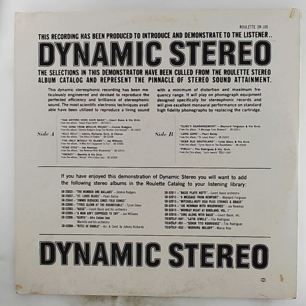 Various Artists — A Demonstration Of The New Dimensional Sound Of Dynamic Stereo
