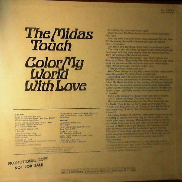 Midas Touch — Color My World With Love