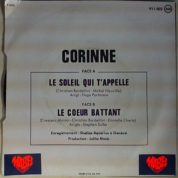 Corinne — Le soleil qui t`appelle/Le coeur battant