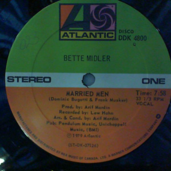 Midler Bette — Married men/Bang, you`re dead