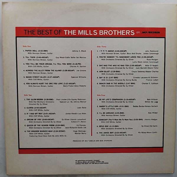Mills Brothers — Best Of The Mills Brothers