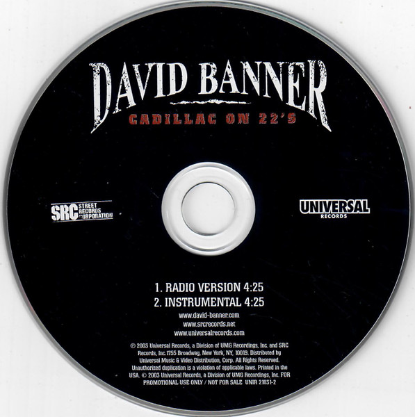 David Banner — Cadillac On 22's / Might Getcha