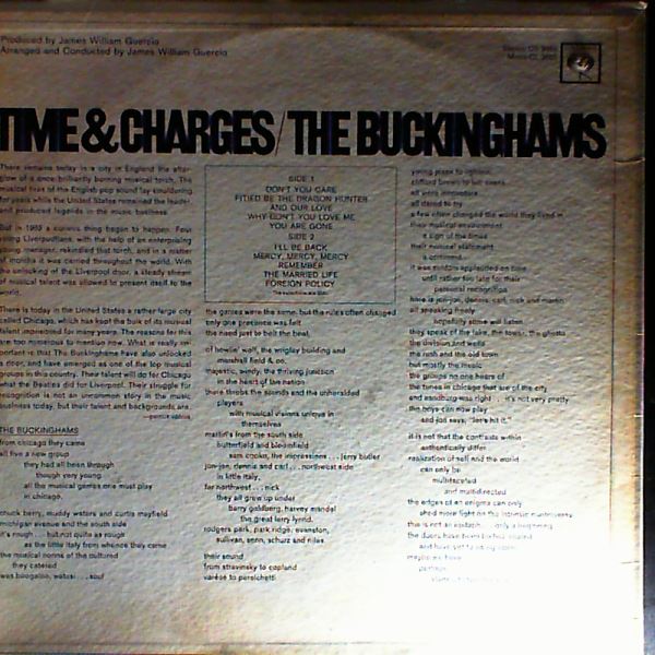 Buckinghams — Time & Charges
