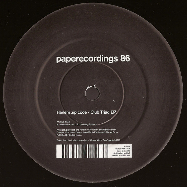 Harlem Zip Code — Club Triad EP