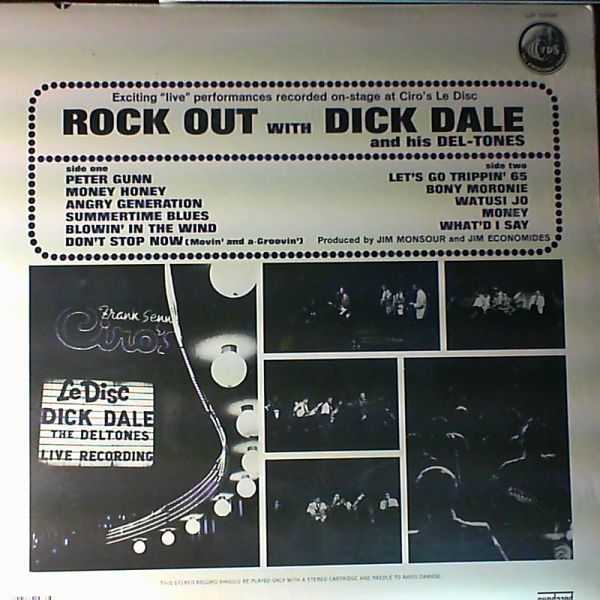 Dale Dick and his Del-tones — Rock out with Dick Dale and his Del-tones. Live at Ciro's
