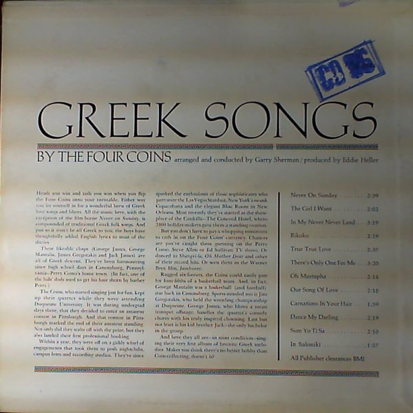 Four Coins — Greek Songs