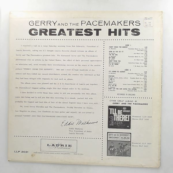 Gerry And The Pacemakers — Greatest Hits