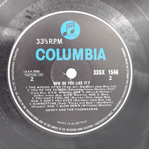 Gerry And The Pacemakers — How Do You Like It?