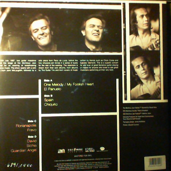 Paco De Lucía, John McLaughlin — Paco And John Live At Montreux 1987