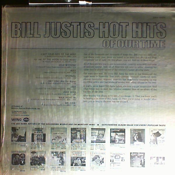 Justis Bill — Bill Justis Plays Hot Hits Of Our Time