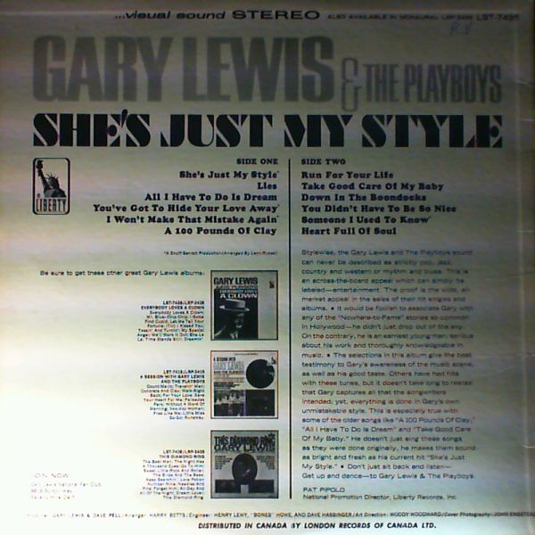 Lewis Gary & Playboys — She`s Just My Style