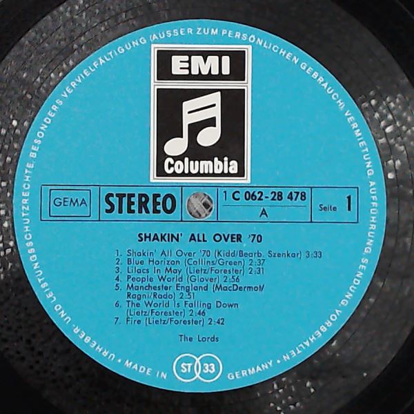 Lords — Shakin' All Over '70