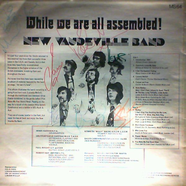 New Vaudeville Band — While We Are All Assembled!