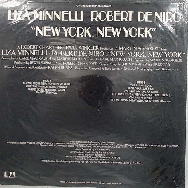 Minnelli Liza/ De Niro Robert — New York, New York (Original Motion Picture Score)