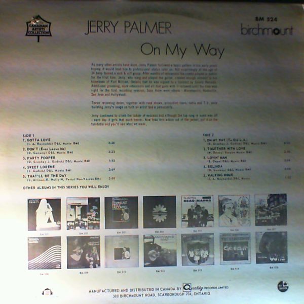 Palmer Jerry — On My Way