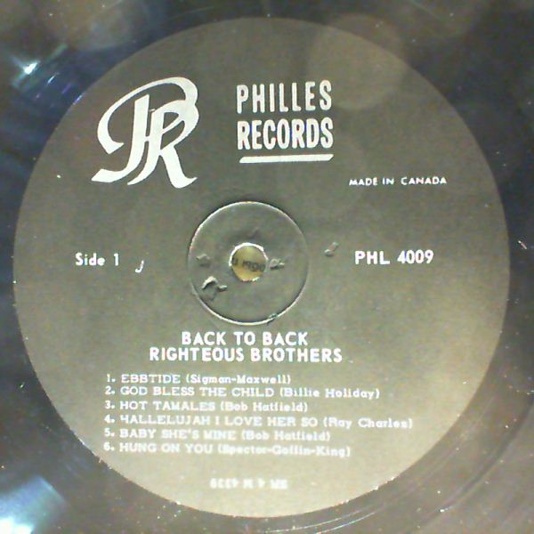 Righteous Brothers — Back To Back
