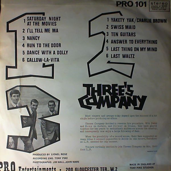 Ross Peter Oliver — Theree's Company