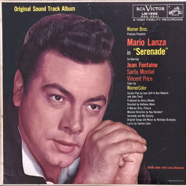 Mario Lanza — Mario Lanza In "Serenade"