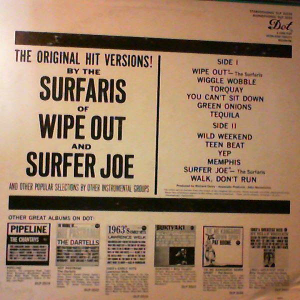Surfaris — Wipe Out And Surfer Joe And Other Popular Selections By Other Instrumental Groups