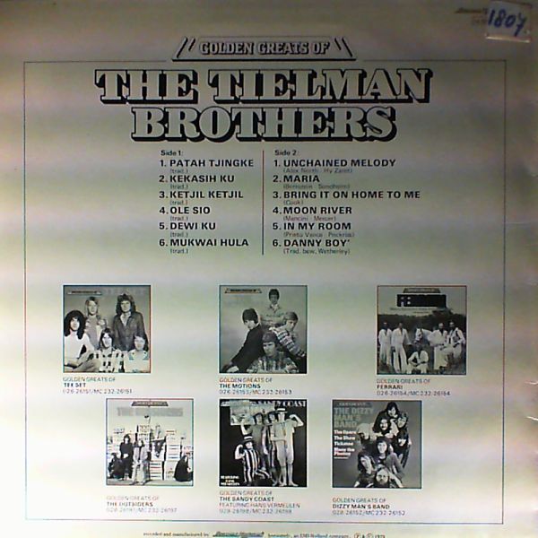 Tielman Brothers — Golden Greats Of The Tielman Brothers