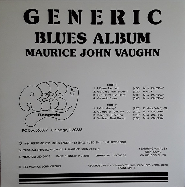 Maurice John Vaughn — Generic Blues