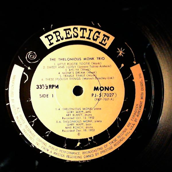 Thelonious Monk — Thelonious Monk Trio