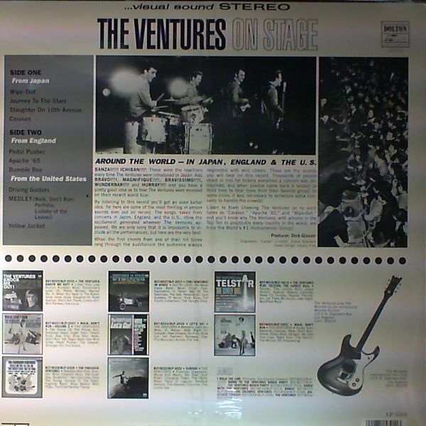 Ventures — On stage. Around the world -in Japan, England & the U.S.