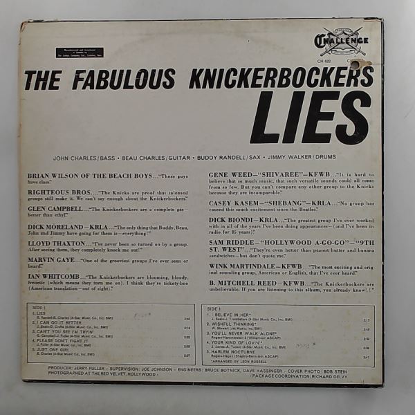 Knickerbockers — Fabulous Knickerbockers Lies