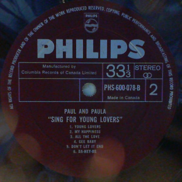 Paul & Paula — Sing For Young Lovers