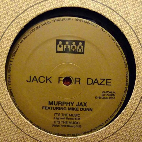 Murphy Jax Featuring Mike Dunn — It's The Music