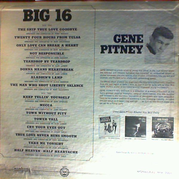 Pitney Gene — Big Sixteen