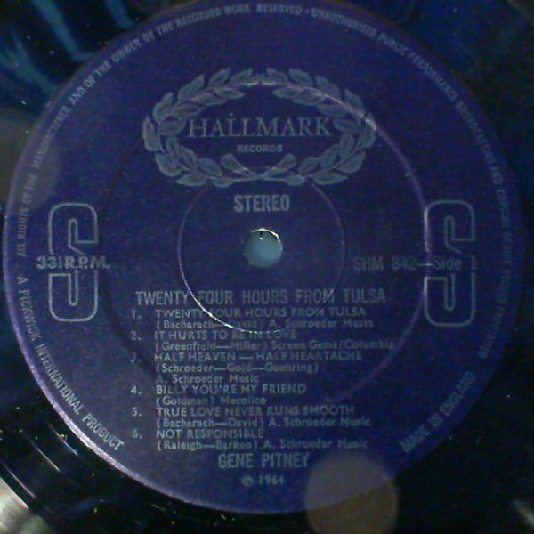 Pitney Gene — Greatest Hits Series, Vol.1. Twenty four hours from tulsa