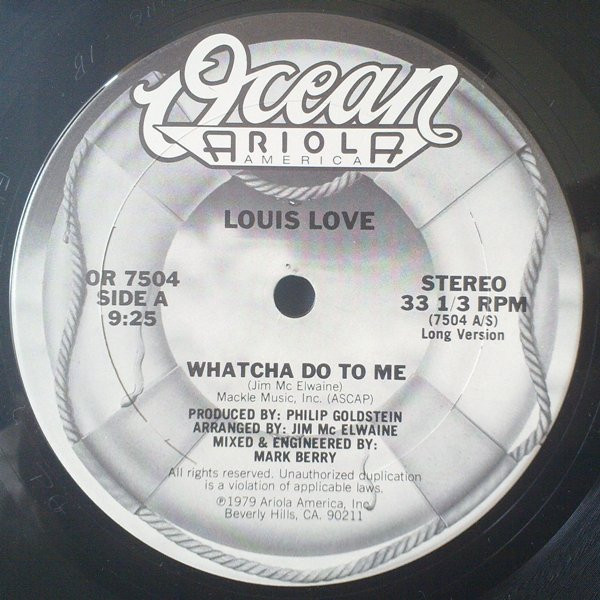 Louis Love (2) — Whatcha Do To Me