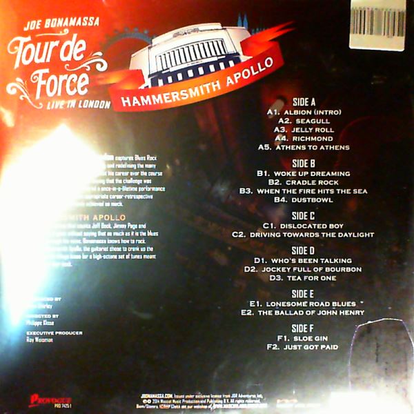 Bonamassa Joe — Tour De Force - Live In London - Hammersmith Apollo